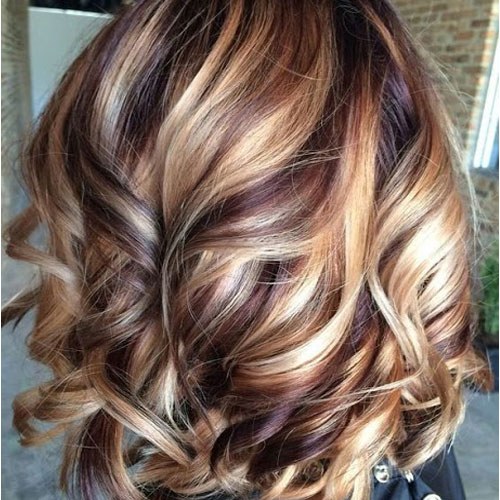 Styled wavy hair
